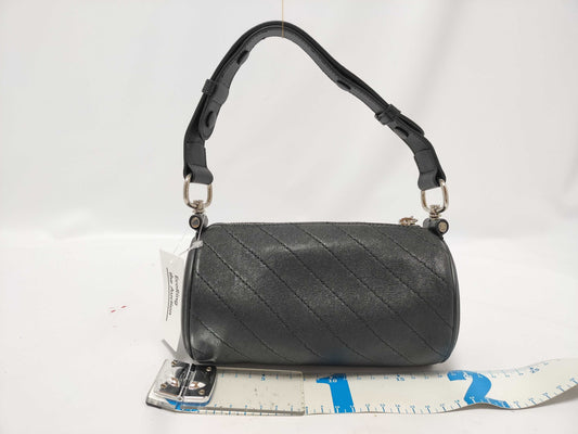 Unused GUCCI Blondie 760170 GG Charm Hand Leather Black Shoulder Bag
