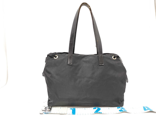PRADA Nylon Pocket Bag BR3257 Triangle Logo Black Tote Bag