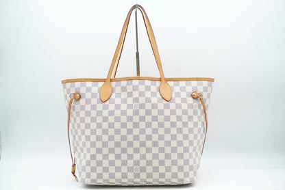 LOUIS VUITTON Damier Azur Neverfull MM N41361 Tote Bag