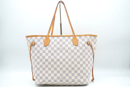 LOUIS VUITTON Damier Azur Neverfull MM N41361 Tote Bag