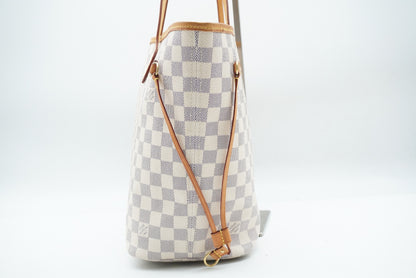 LOUIS VUITTON Damier Azur Neverfull MM N41361 Tote Bag