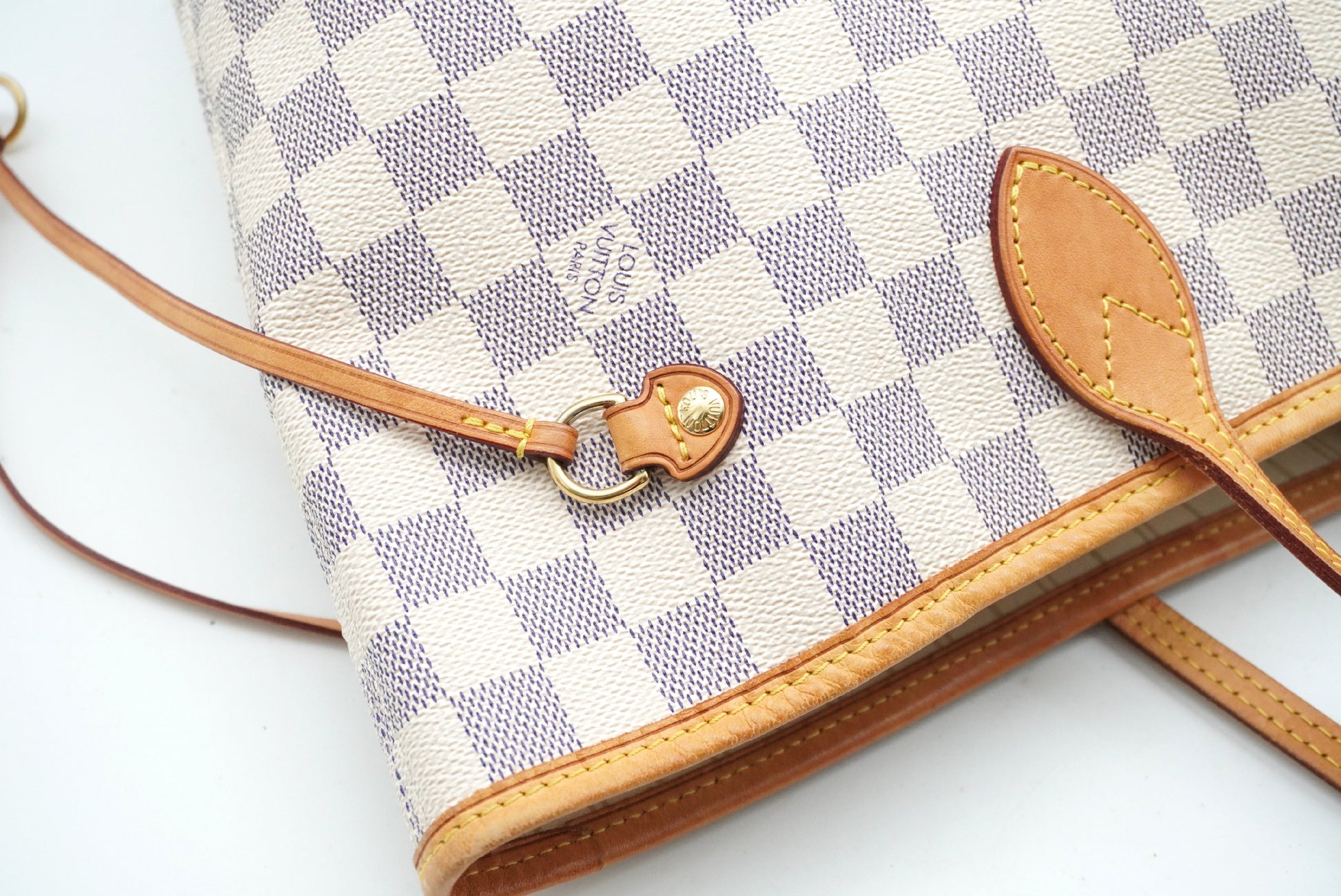 LOUIS VUITTON Damier Azur Neverfull MM N41361 Tote Bag
