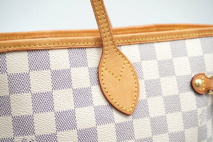 LOUIS VUITTON Damier Azur Neverfull MM N41361 Tote Bag