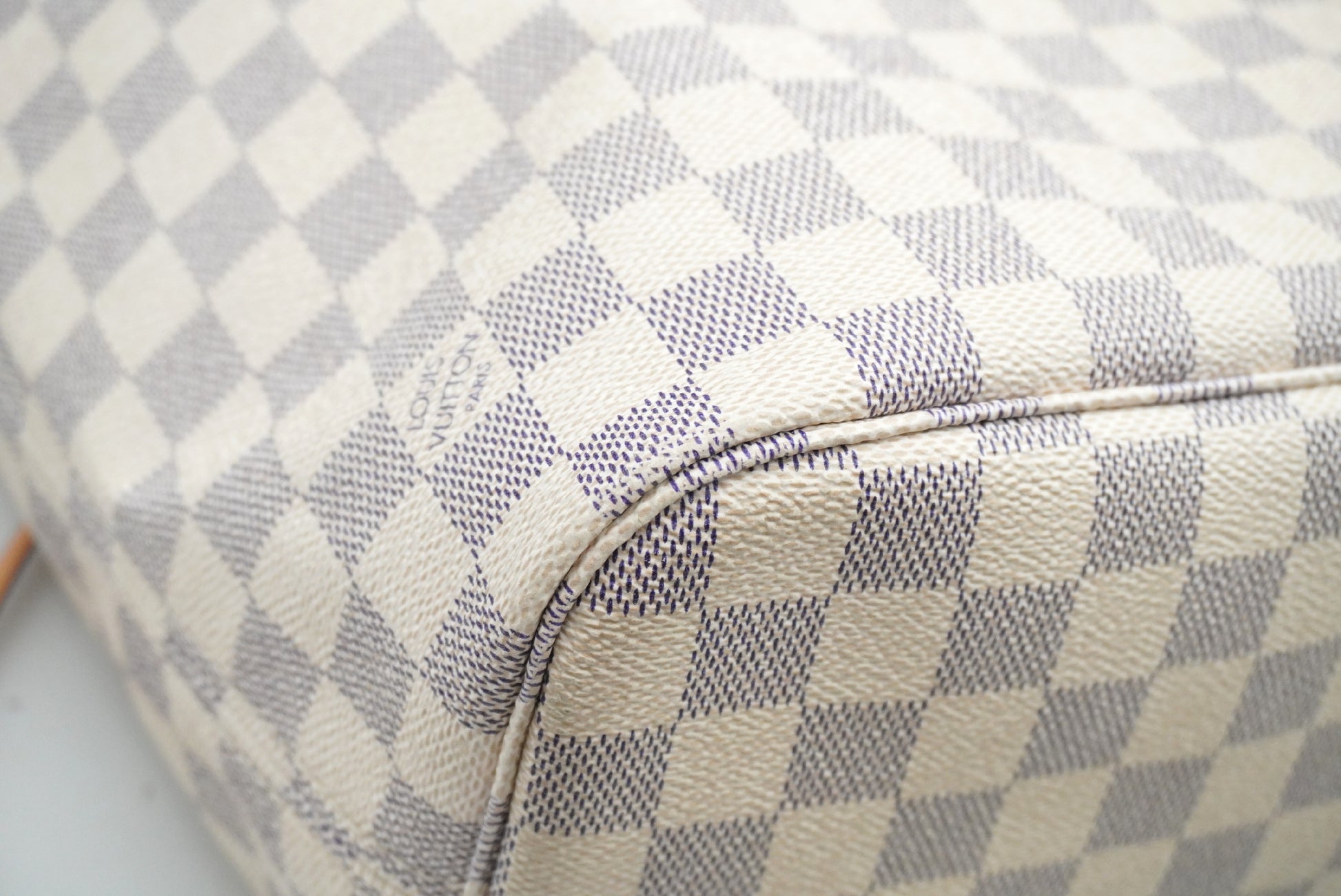 LOUIS VUITTON Damier Azur Neverfull MM N41361 Tote Bag