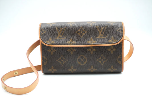 LOUIS VUITTON Monogram Pochette Florentine M51855 Waist Bag