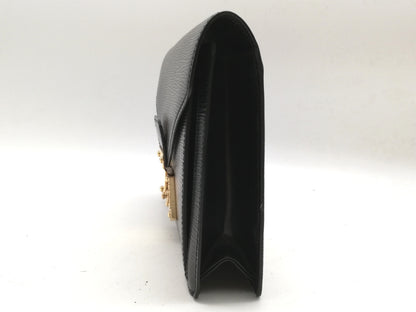 LOUIS VUITTON Epi Serie Dragonne M52612 Noir Second Bag