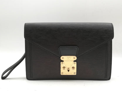 LOUIS VUITTON Epi Serie Dragonne M52612 Noir Second Bag