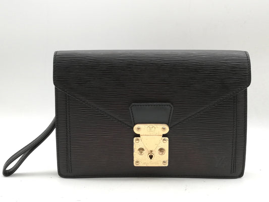 LOUIS VUITTON Epi Serie Dragonne M52612 Noir Second Bag