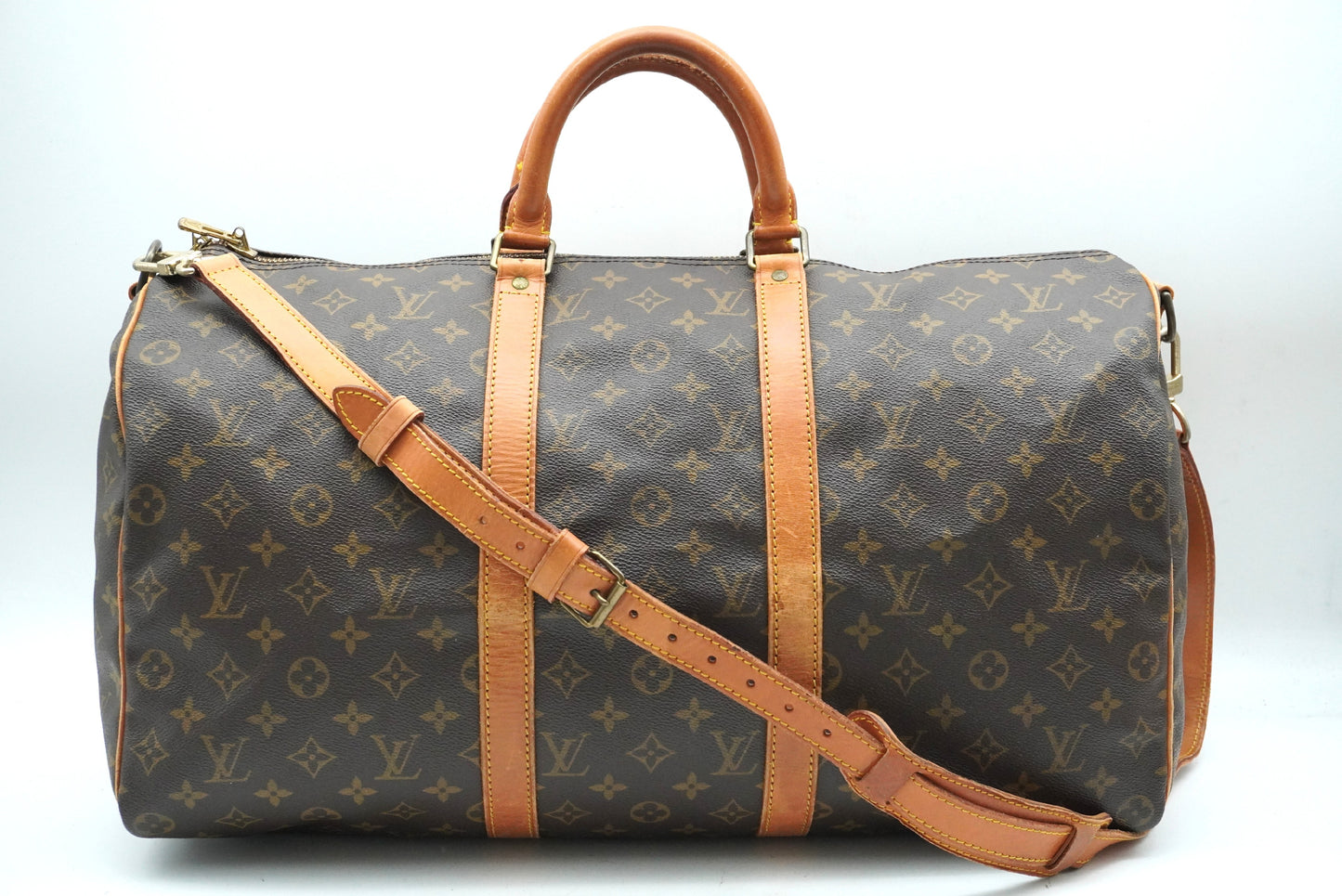 LOUIS VUITTON Monogram Keepall Bandouliere 50 M41416 Shoulder Strap Boston Bag
