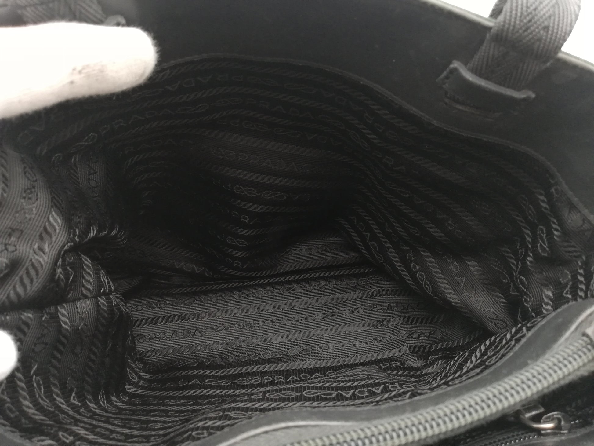 PRADA Tessuto Khaki Shoulder Bag