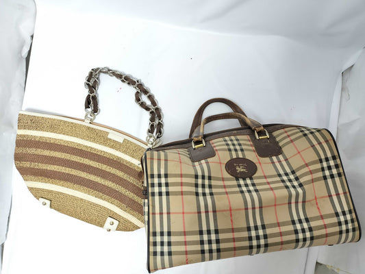 BURBERRY BURBERRY 2-piece set basket bag Boston bag
