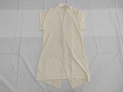 Brunello Cucinelli Long Sequin Cardigan, Size S