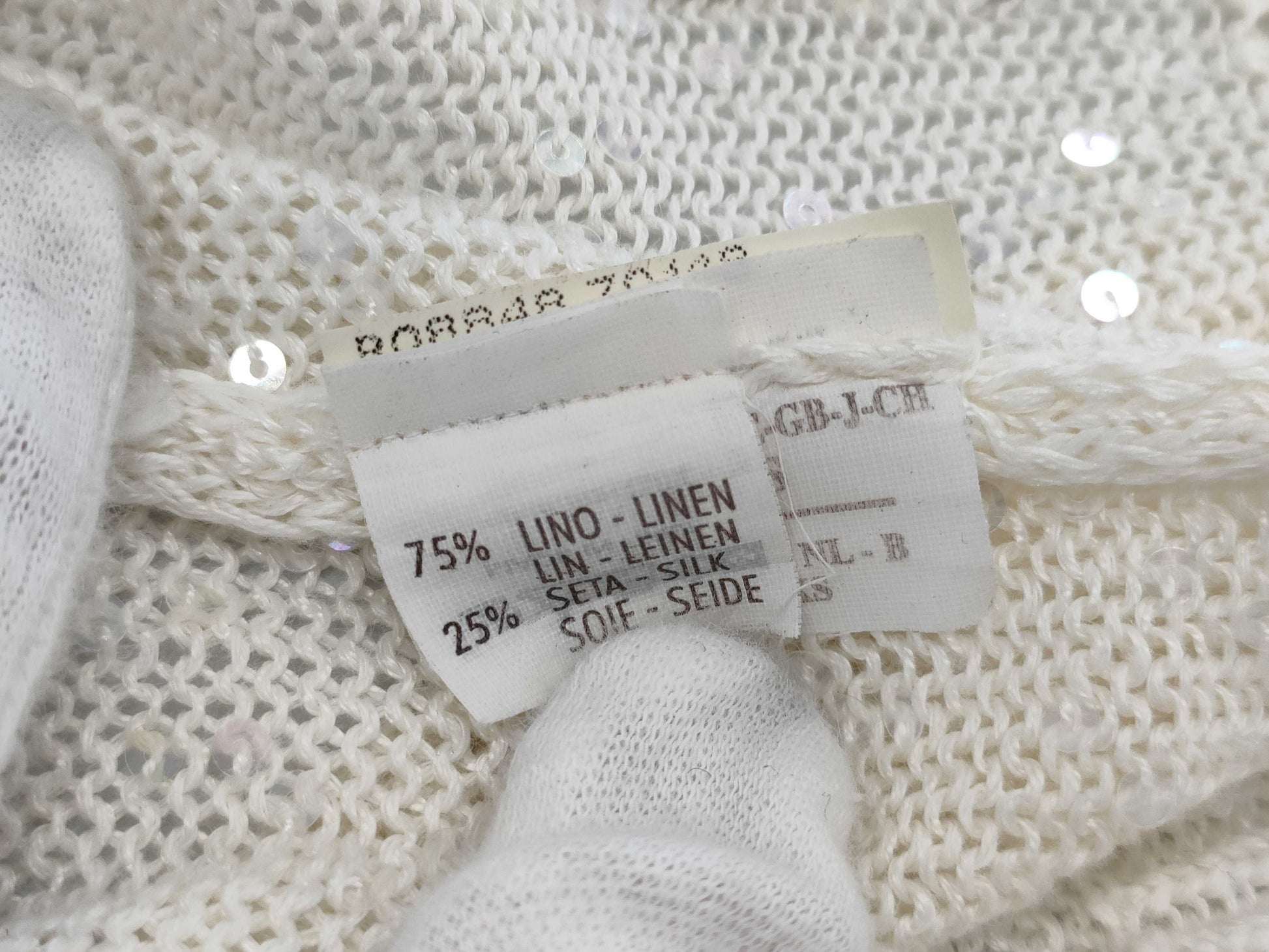 Brunello Cucinelli Long Sequin Cardigan, Size S