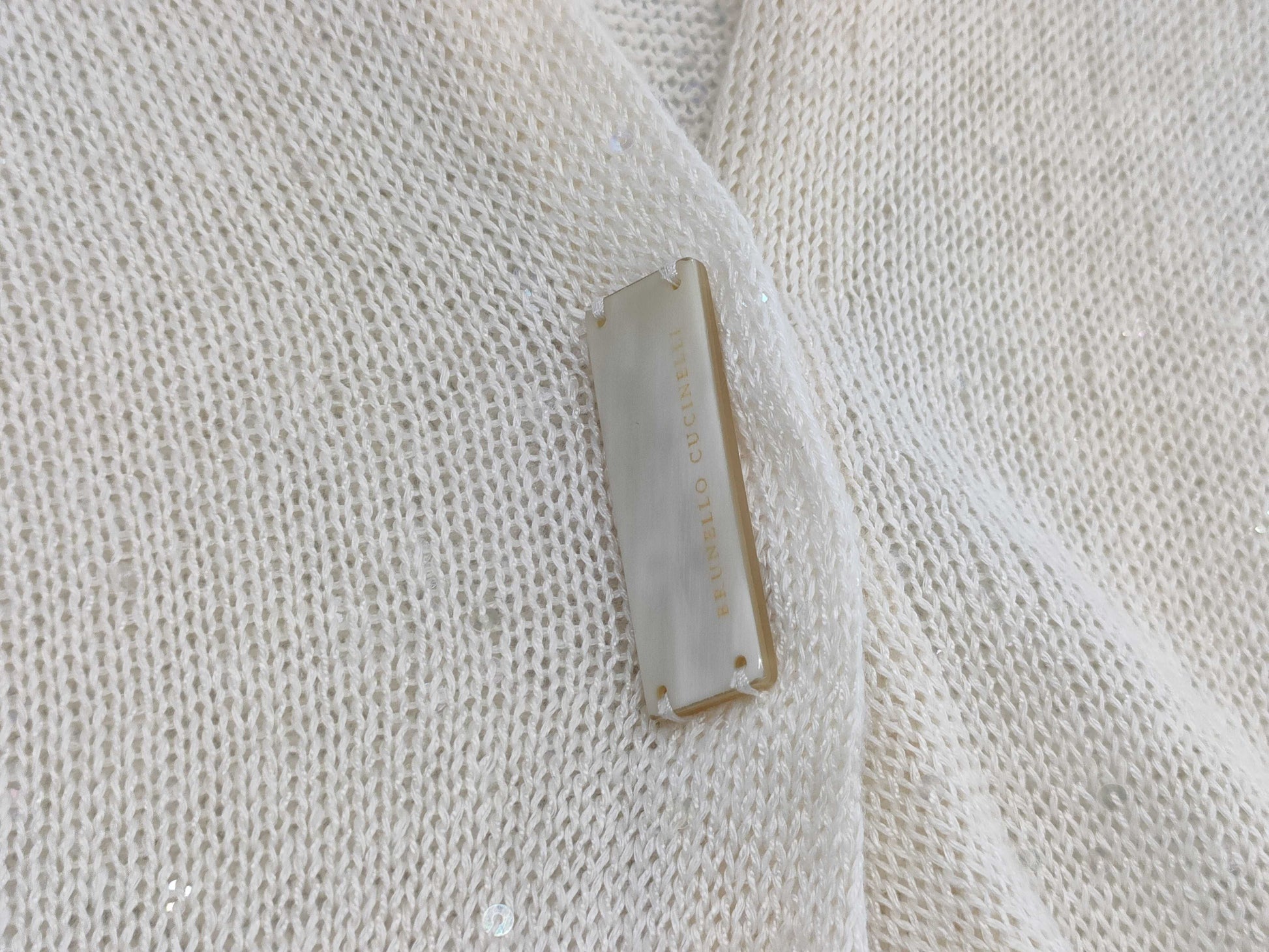 Brunello Cucinelli Long Sequin Cardigan, Size S