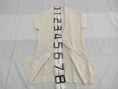 Brunello Cucinelli Long Sequin Cardigan, Size S