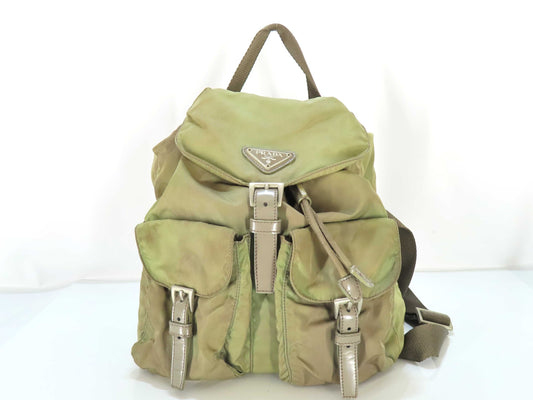 PRADA Backpack Nylon Leather Rucksack