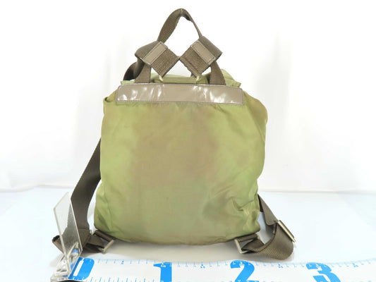 PRADA Backpack Nylon Leather Rucksack