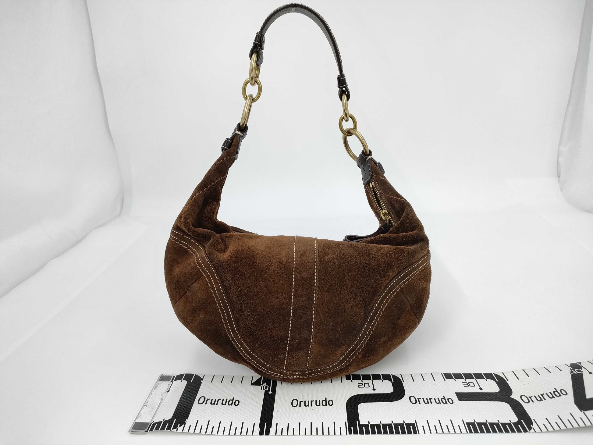 COACH COACH Suede One-Shoulder Bag F10934