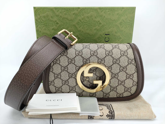 GUCCI GG Supreme Blondie Belt Bag, Beige, 703807