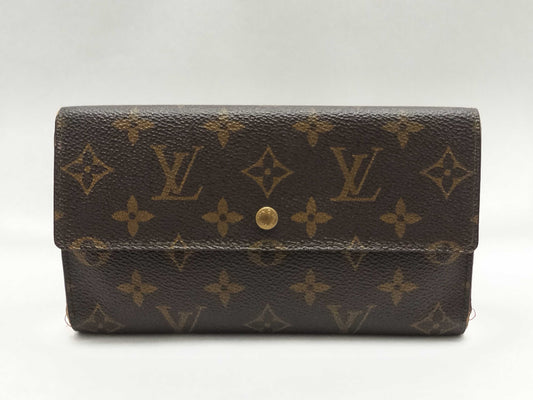 LOUIS VUITTON Monogram LV Monogram Porte Tresor International M61215 MI1911 Wallet