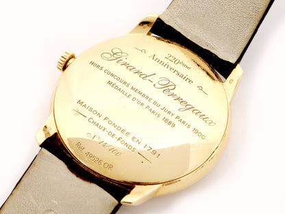 GIRARD PERREGAUX 220th Anniversary Model 49526 14/100 Automatic K18 Men's Watch