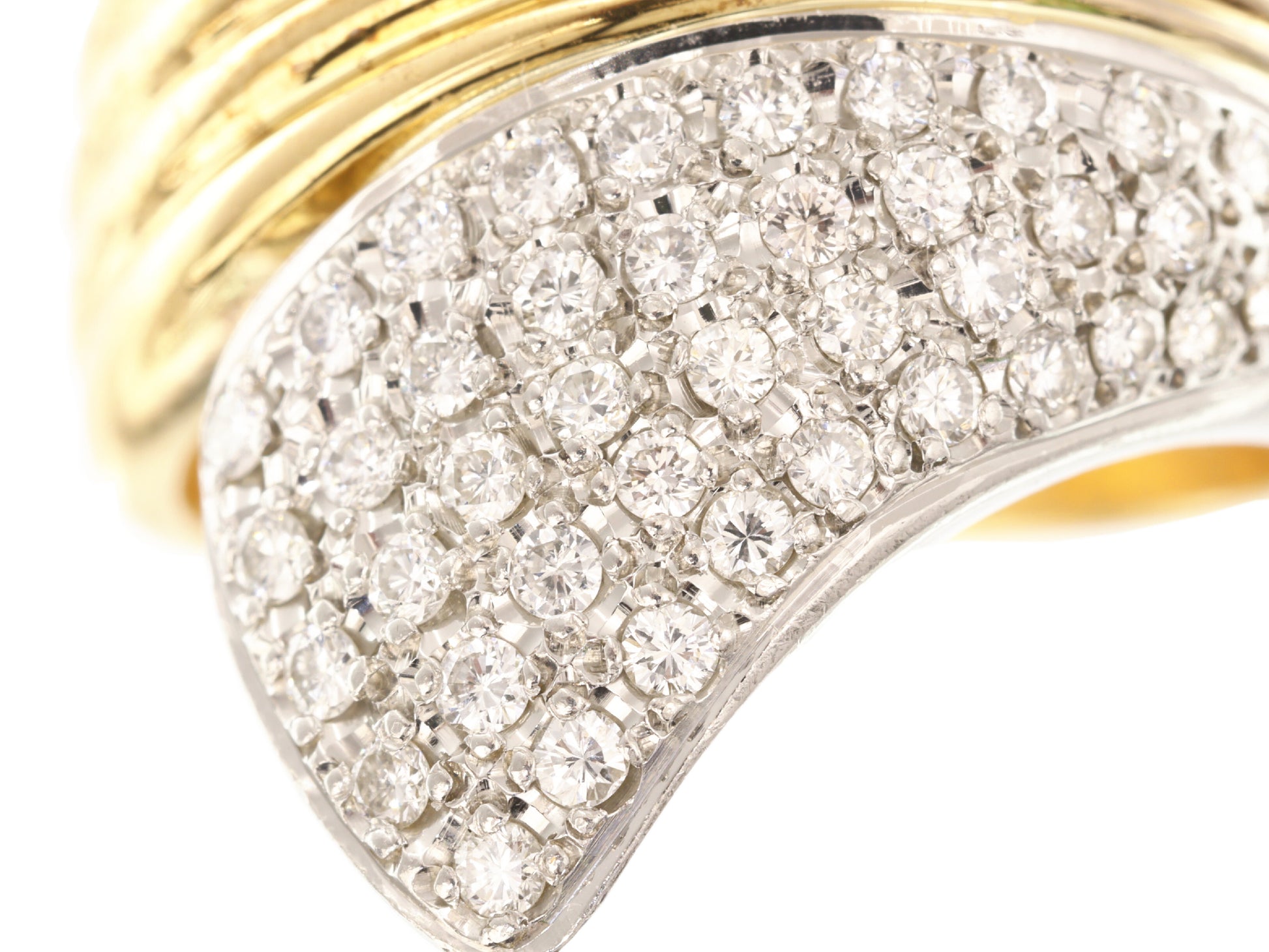 D0.39ct K18/Pt900 9.0g Ring 