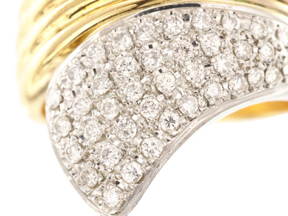 D0.39ct K18/Pt900 9.0g Ring 