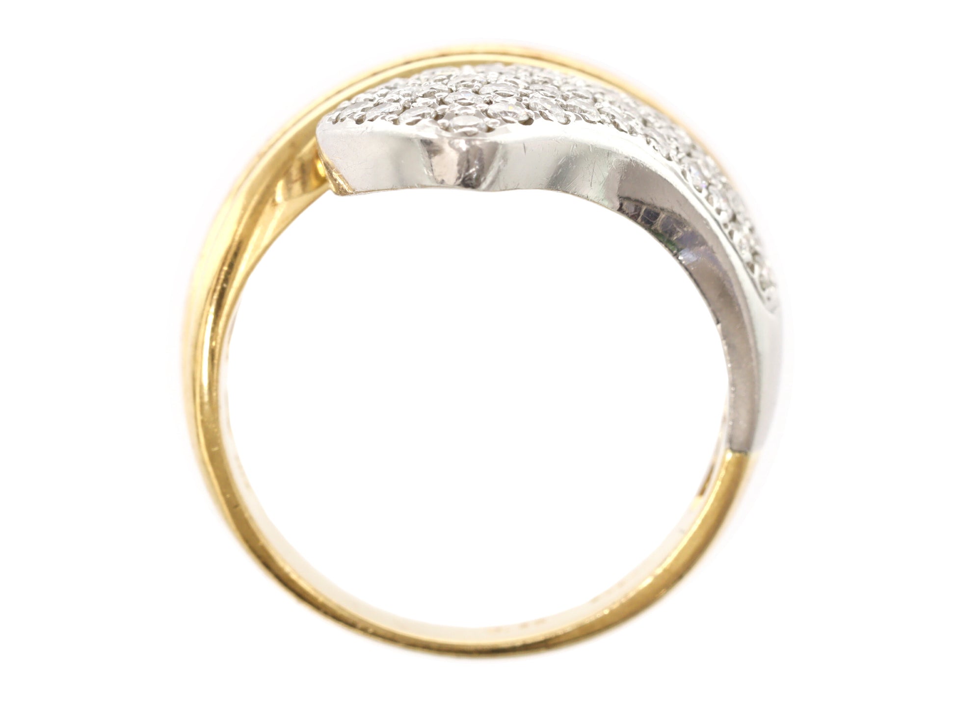 D0.39ct K18/Pt900 9.0g Ring 