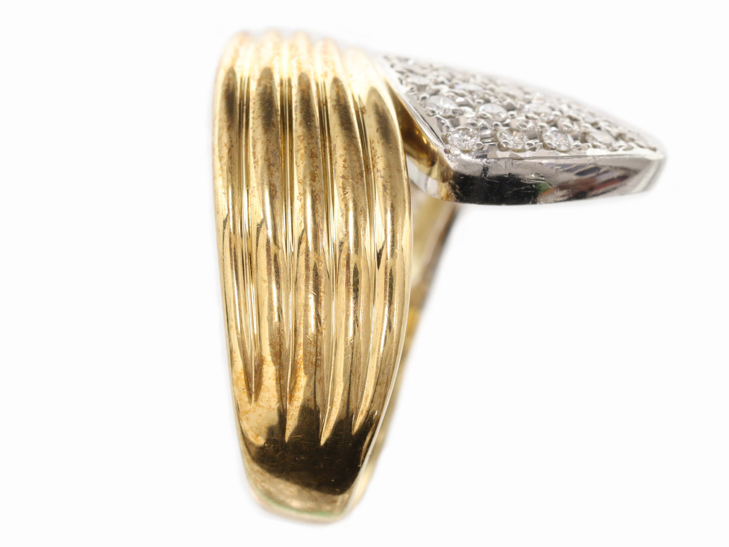 D0.39ct K18/Pt900 9.0g Ring 