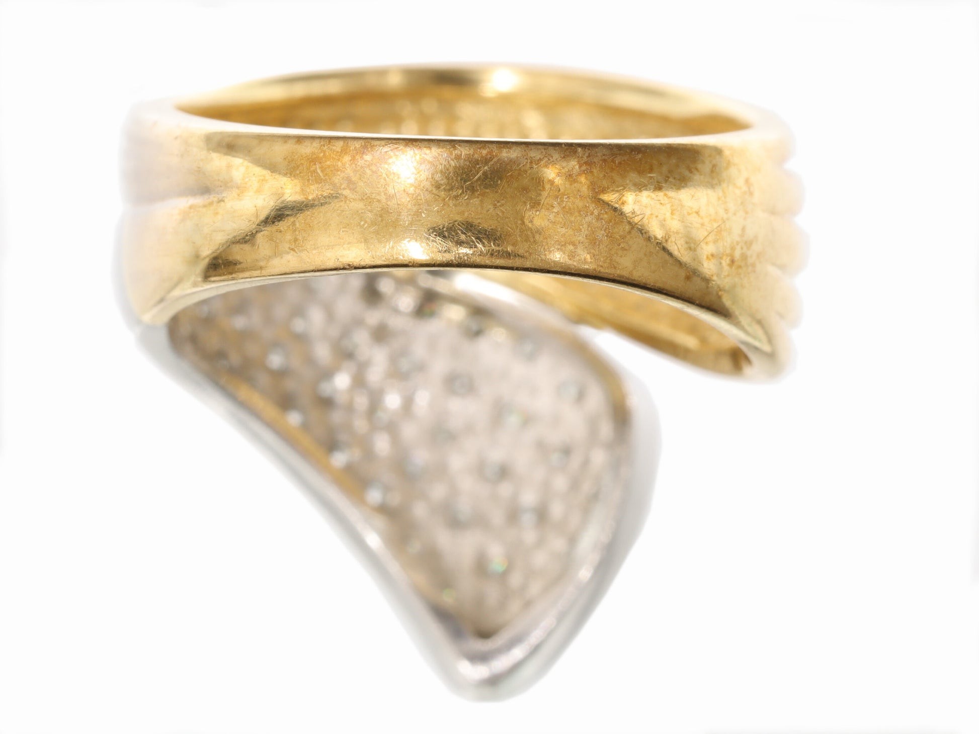 D0.39ct K18/Pt900 9.0g Ring 