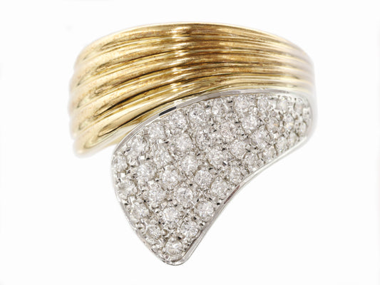 D0.39ct K18/Pt900 9.0g Ring 