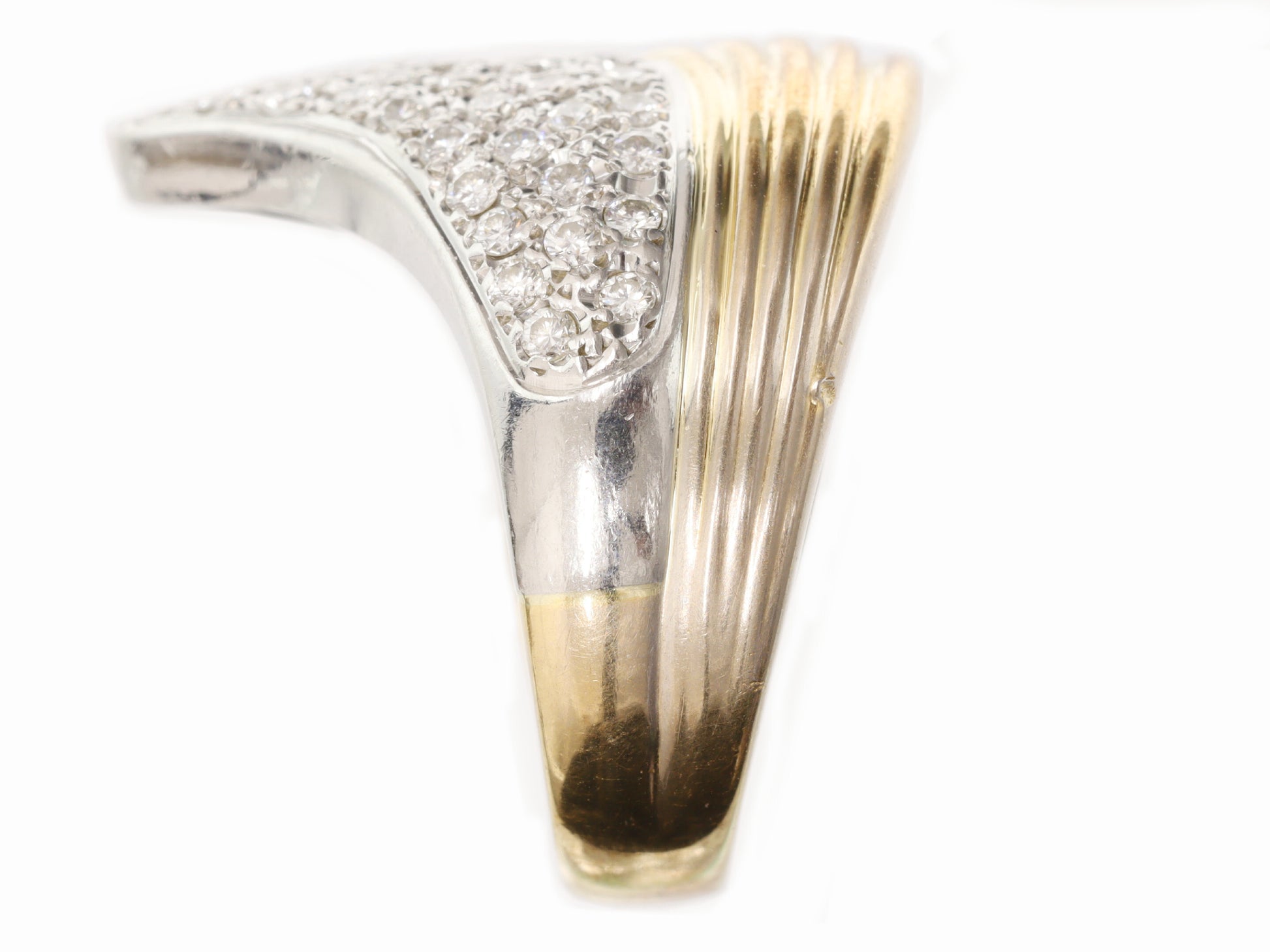 D0.39ct K18/Pt900 9.0g Ring 