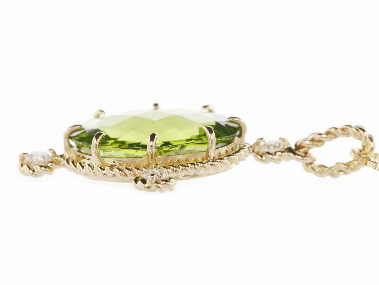PE 5.39ct D 0.12ct K18 5.6g Necklace 