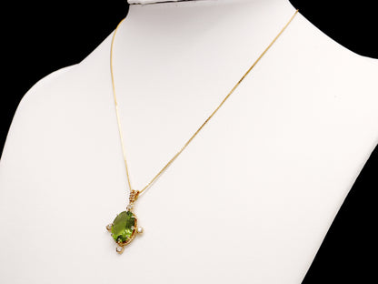 PE 5.39ct D 0.12ct K18 5.6g Necklace 