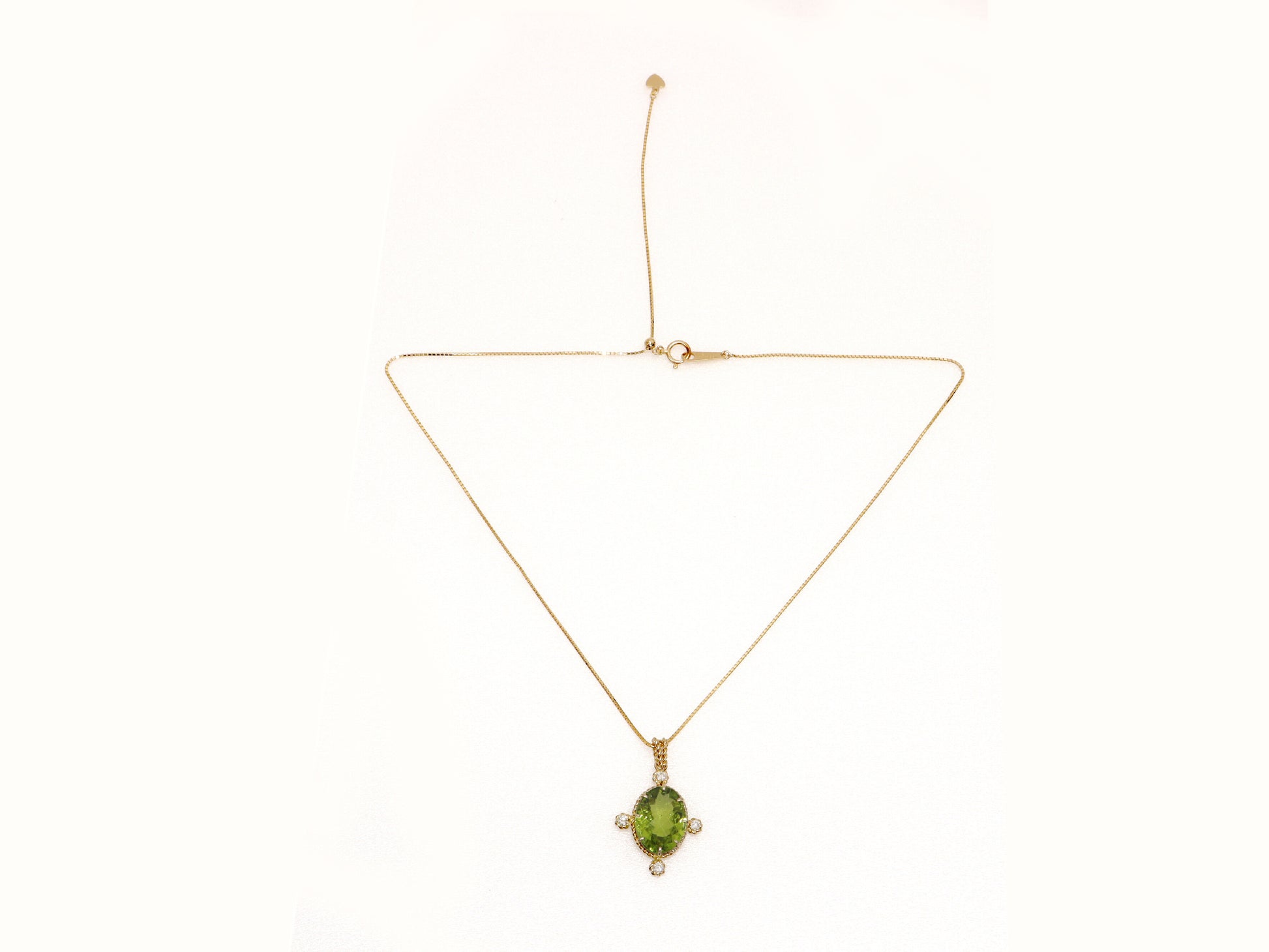 PE 5.39ct D 0.12ct K18 5.6g Necklace 