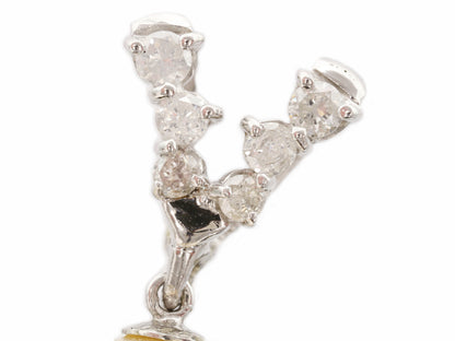 Pearl diameter: approx. 13.6*15.2mm, PT900, D0.25ct, 5.9g, pendant top 