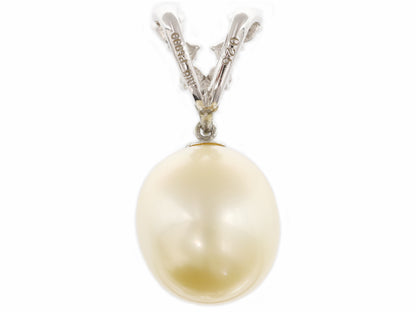 Pearl diameter: approx. 13.6*15.2mm, PT900, D0.25ct, 5.9g, pendant top 