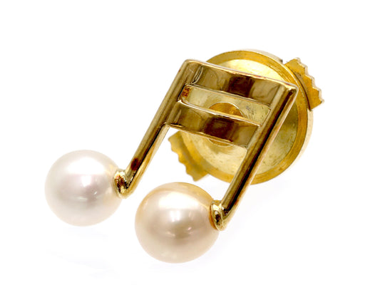 TASAKI Freshwater Pearl Diameter Approx. 5.7/5.9mm K18 1.6g Brooch 