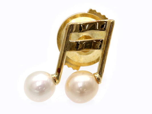 TASAKI Freshwater Pearl Diameter Approx. 5.7/5.9mm K18 1.6g Brooch 