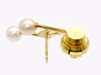 TASAKI Freshwater Pearl Diameter Approx. 5.7/5.9mm K18 1.6g Brooch 