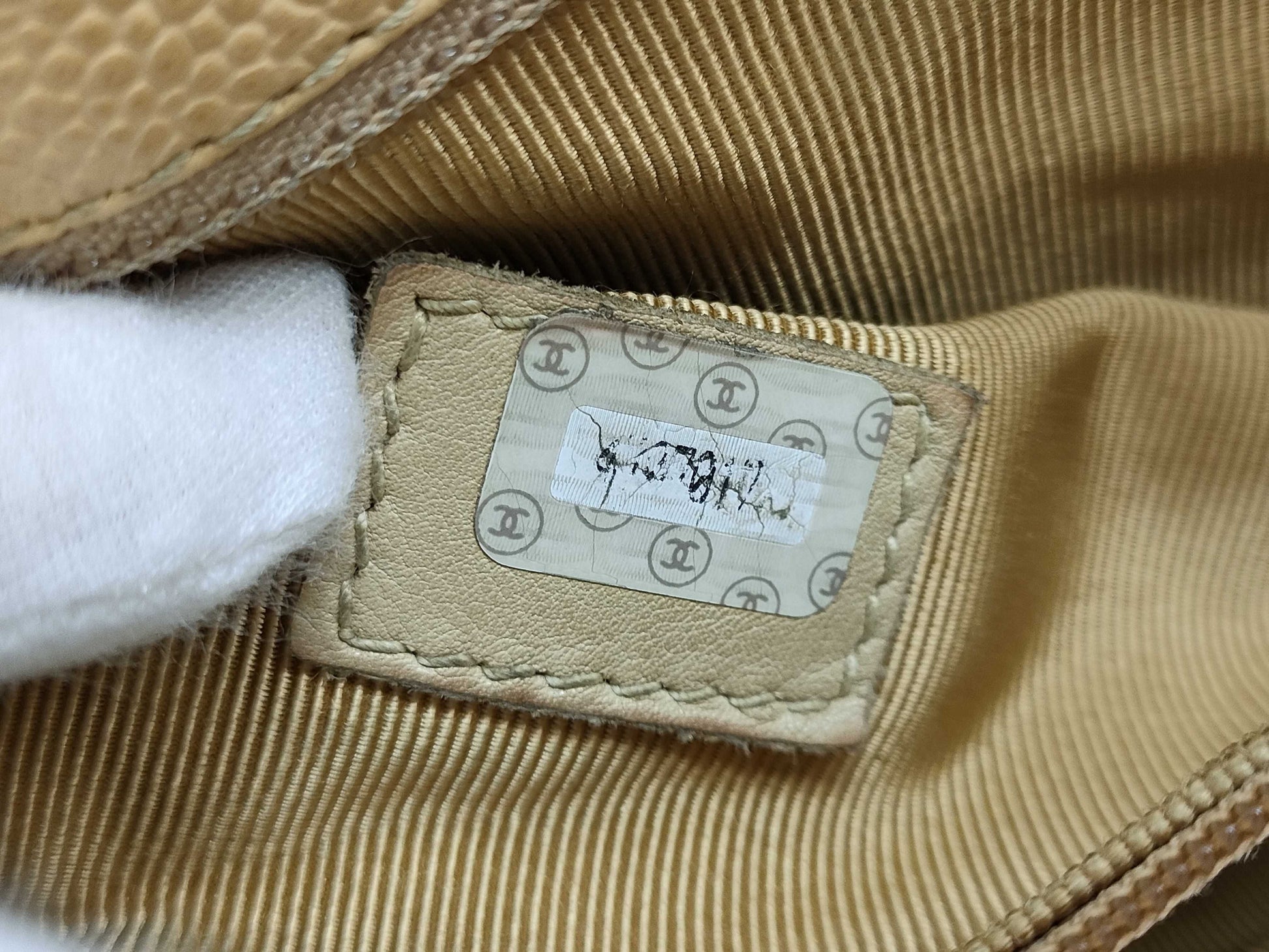 CHANEL Caviar Skin Supermodel Chain Turnlock Tote Bag