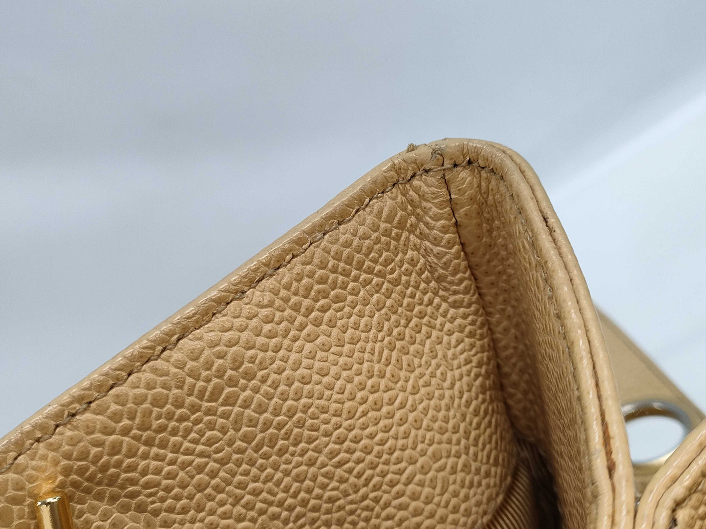 CHANEL Caviar Skin Supermodel Chain Turnlock Tote Bag