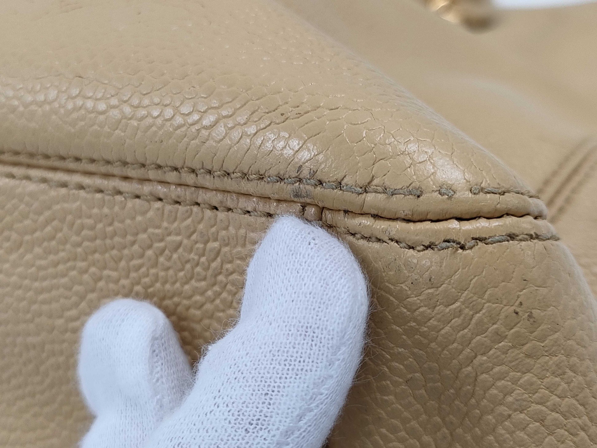 CHANEL Caviar Skin Supermodel Chain Turnlock Tote Bag