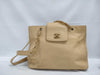 CHANEL Caviar Skin Supermodel Chain Turnlock Tote Bag