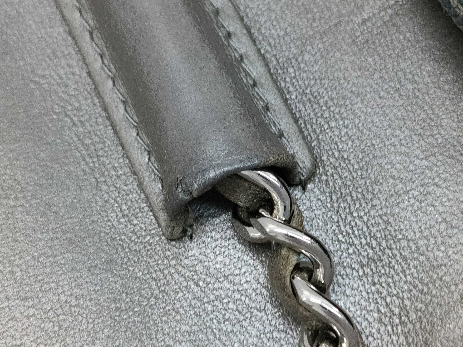 CHANEL Lambskin Typography Matelasse Chain Wallet Shoulder Bag with Seal, No. 23