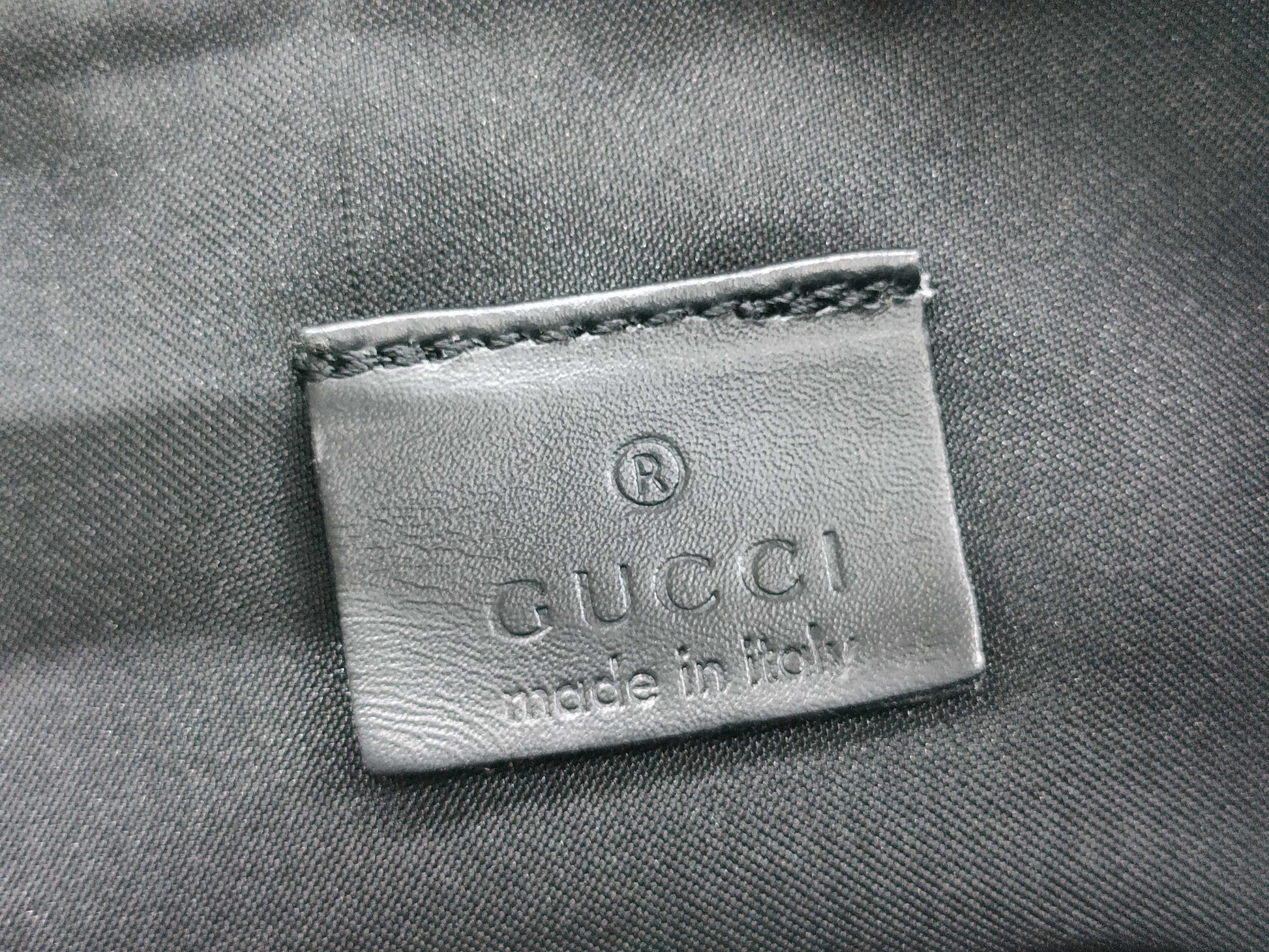 GUCCI GG Canvas Handbag with Accessory Pouch and Leather GG Pattern
