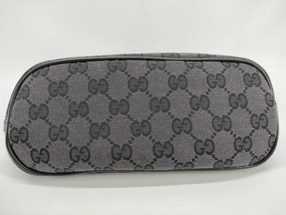 GUCCI GG Canvas Handbag with Accessory Pouch and Leather GG Pattern