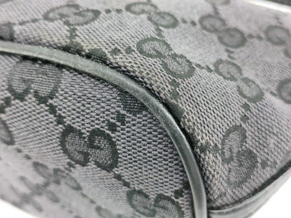 GUCCI GG Canvas Handbag with Accessory Pouch and Leather GG Pattern