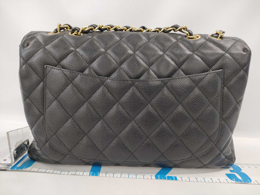 CHANEL Caviar Skin Matelasse Jumbo Shoulder Bag