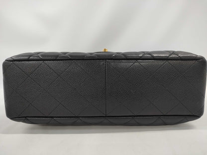 CHANEL Caviar Skin Matelasse Jumbo Shoulder Bag